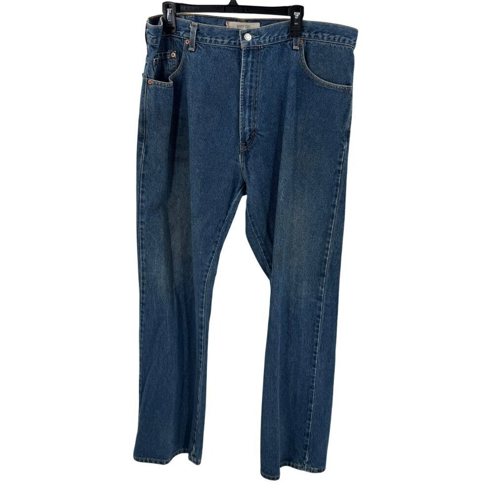 Levis 517 Mens Boot Cut Jeans Size 40x34 Blue Denim Straight Leg Classic Fit